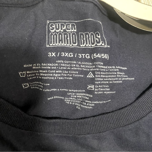 Nintendo Super Mario Men's Super Mario Character Boxed H Graphic Tee 3X (54/56) - Picture 3 of 6